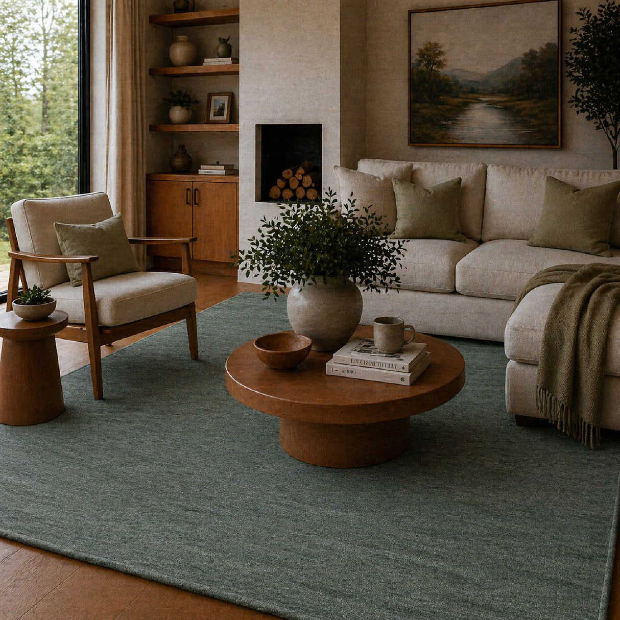 Modern European furniture - Hand-Knotted Wool Fringed Carpet - www.oroa.com