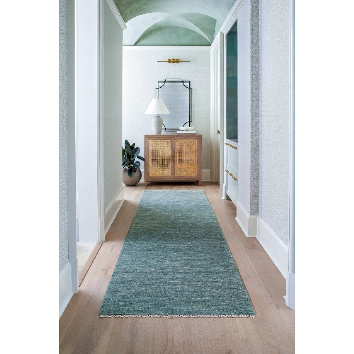 Modern European furniture - Hand-Knotted Wool Table Runner - www.oroa.com