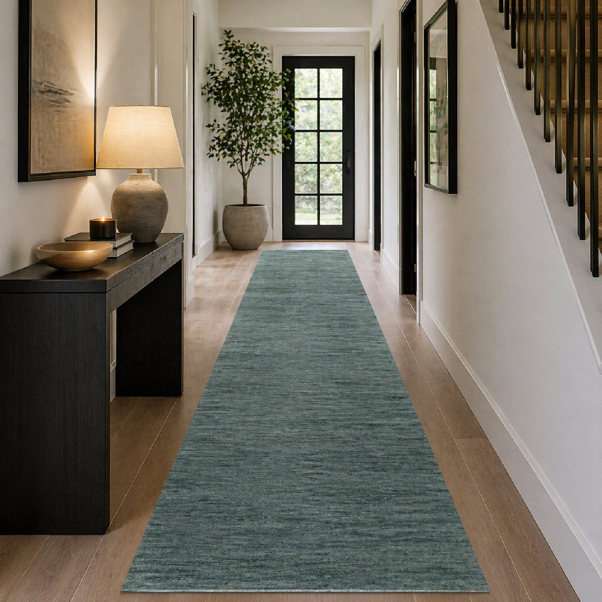 Modern European furniture - Hand-Knotted Wool Table Runner - www.oroa.com