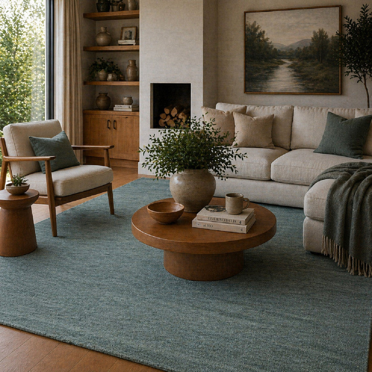 Modern European furniture - Hand-Knotted Wool Fringed Carpet - www.oroa.com