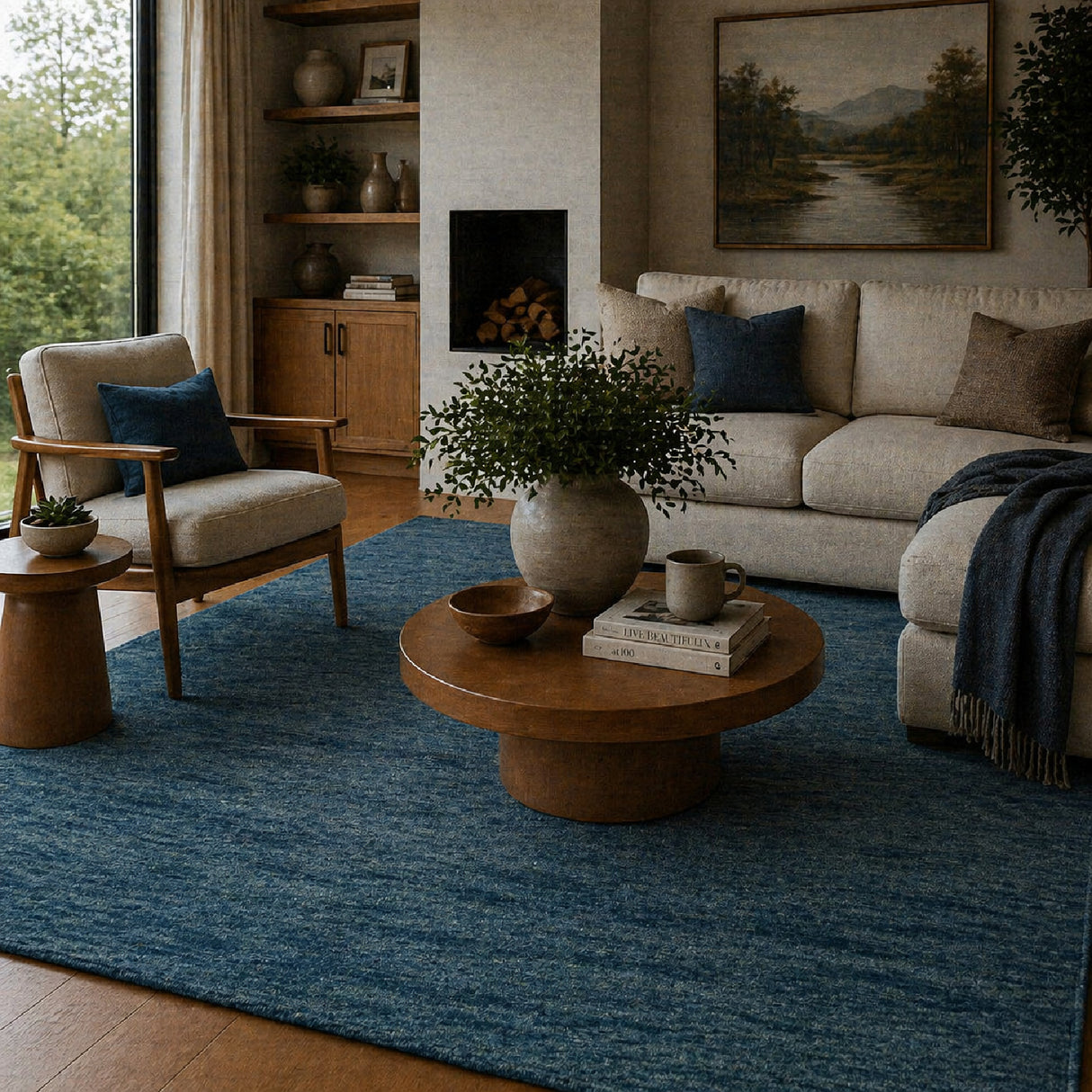 Modern European furniture - Hand-Knotted Wool Fringed Carpet - www.oroa.com