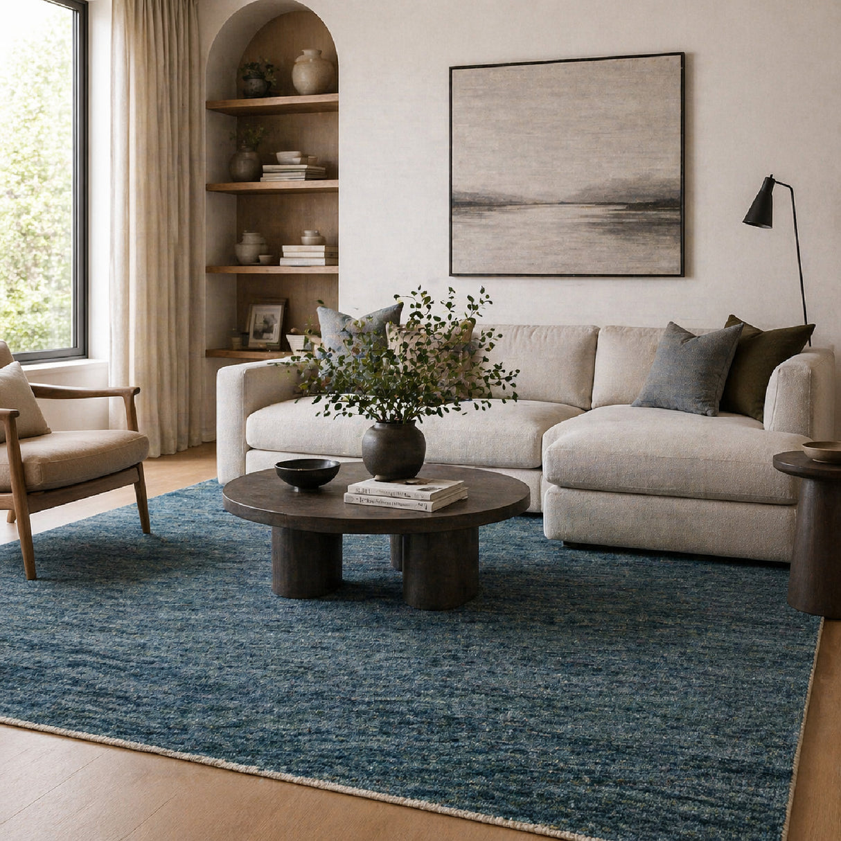 Modern European furniture - Hand-Knotted Wool Fringed Carpet - www.oroa.com