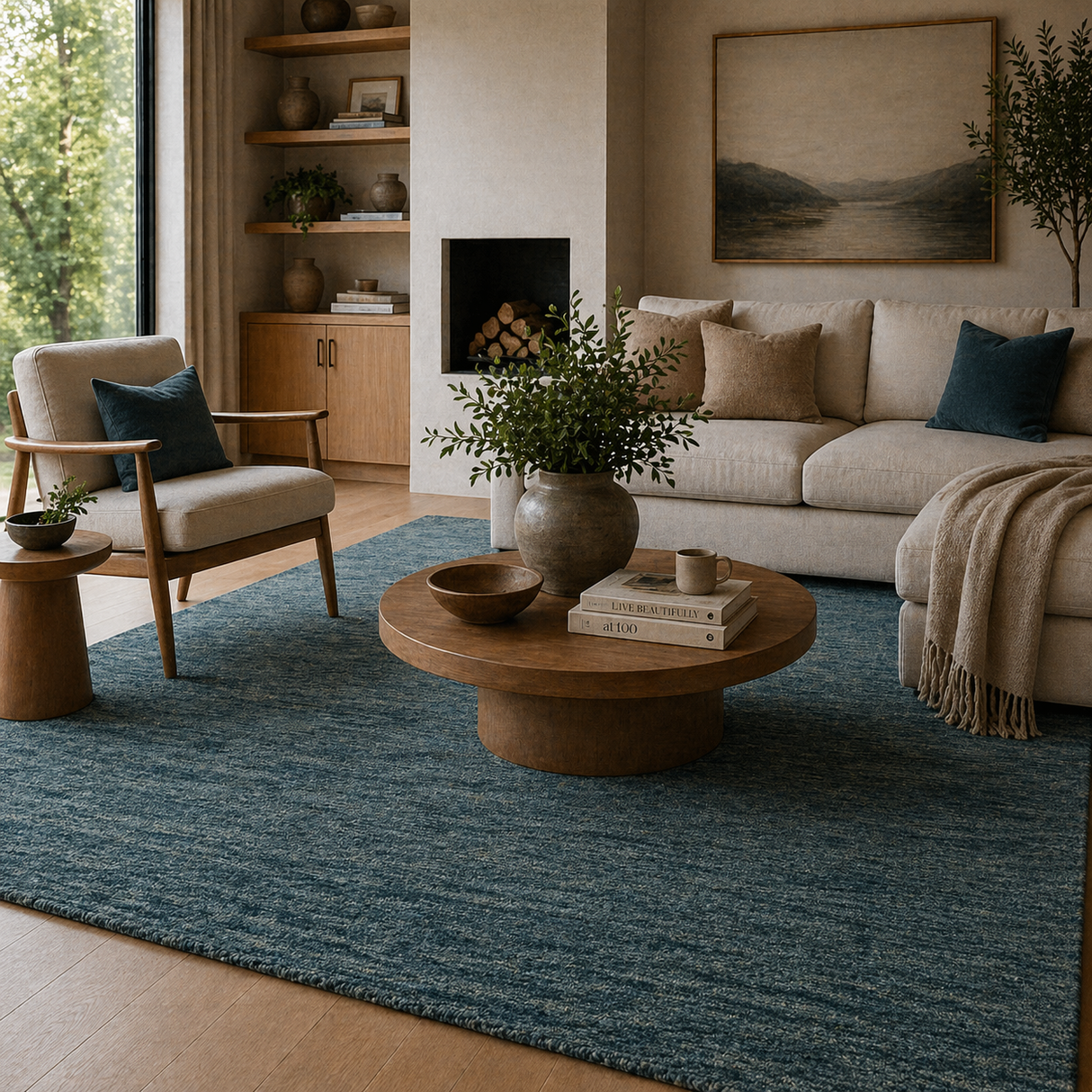 Modern European furniture - Hand-Knotted Wool Fringed Carpet - www.oroa.com