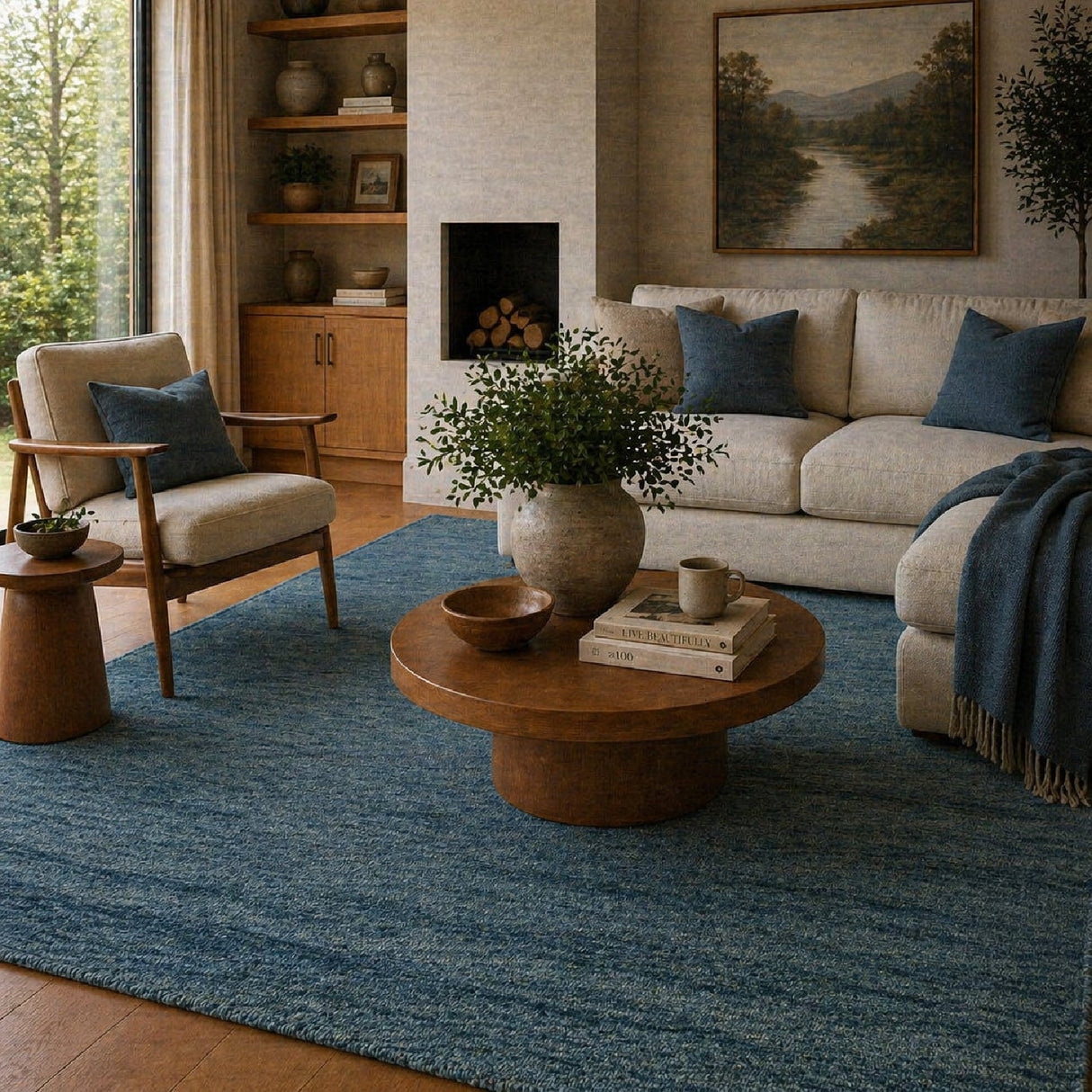 Modern European furniture - Hand-Knotted Wool Fringed Carpet - www.oroa.com