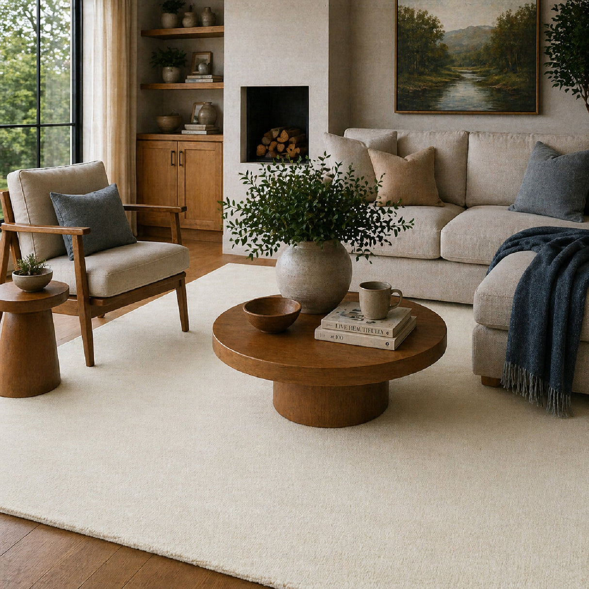 Modern European furniture - Hand-Knotted Wool Fringed Carpet - www.oroa.com