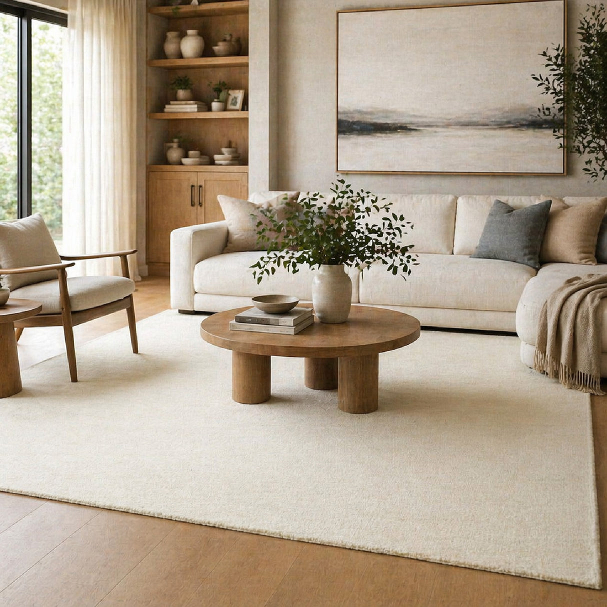 Modern European furniture - Hand-Knotted Wool Fringed Carpet - www.oroa.com