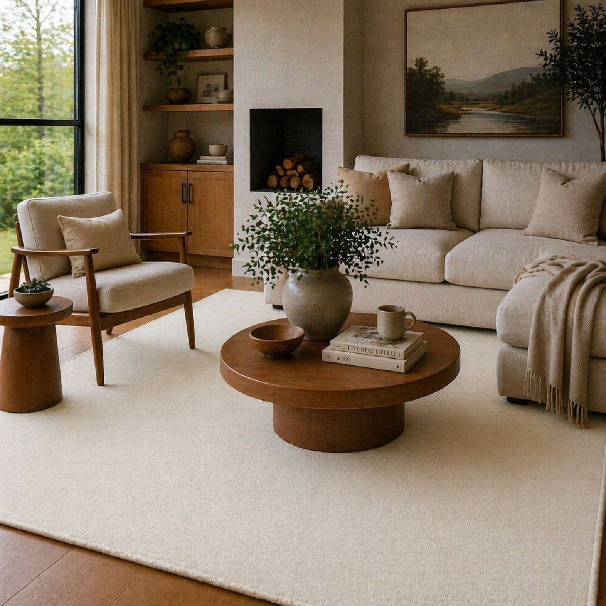 Modern European furniture - Hand-Knotted Wool Fringed Carpet - www.oroa.com