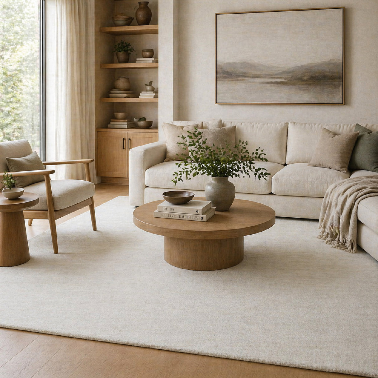 Modern European furniture - Hand-Knotted Wool Fringed Carpet - www.oroa.com