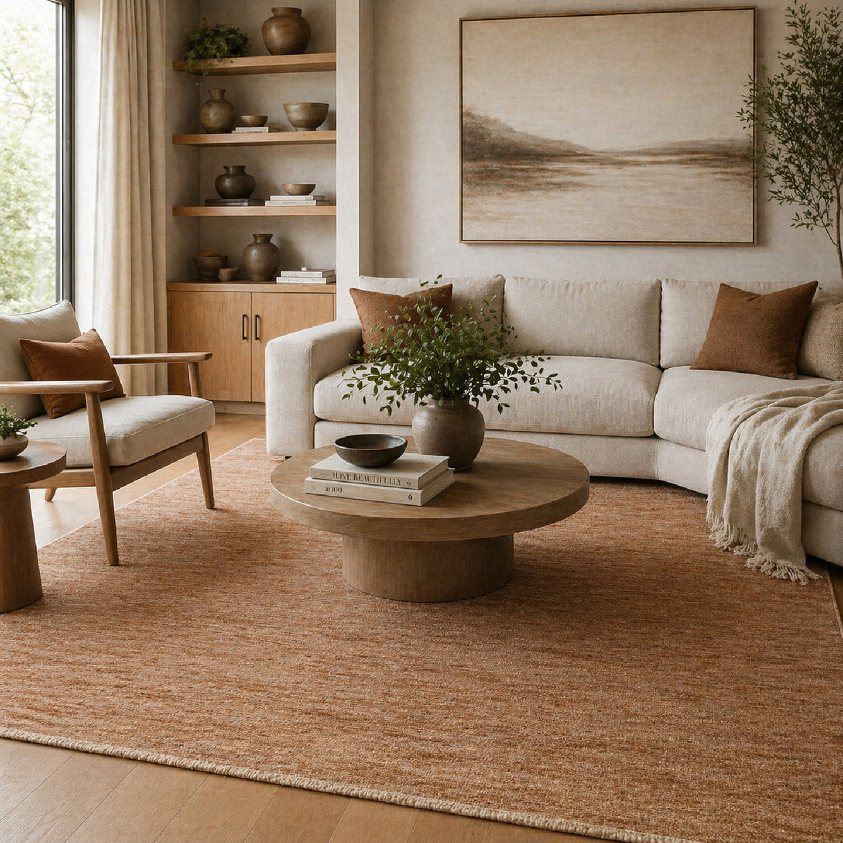 Modern European furniture - Hand-Knotted Wool Fringed Carpet - www.oroa.com