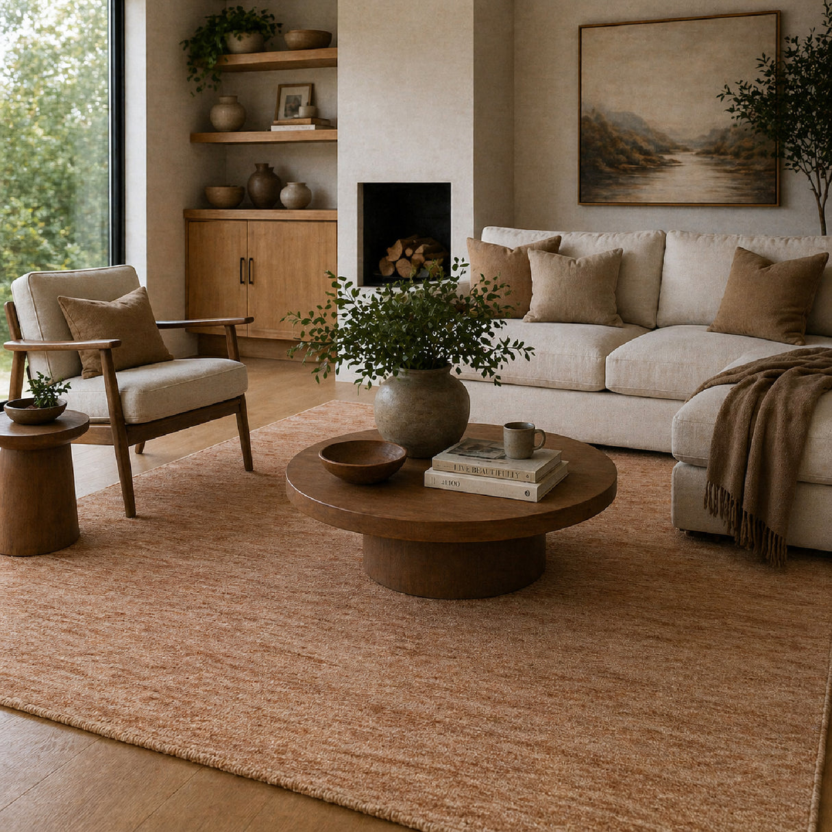 Modern European furniture - Hand-Knotted Wool Fringed Carpet - www.oroa.com