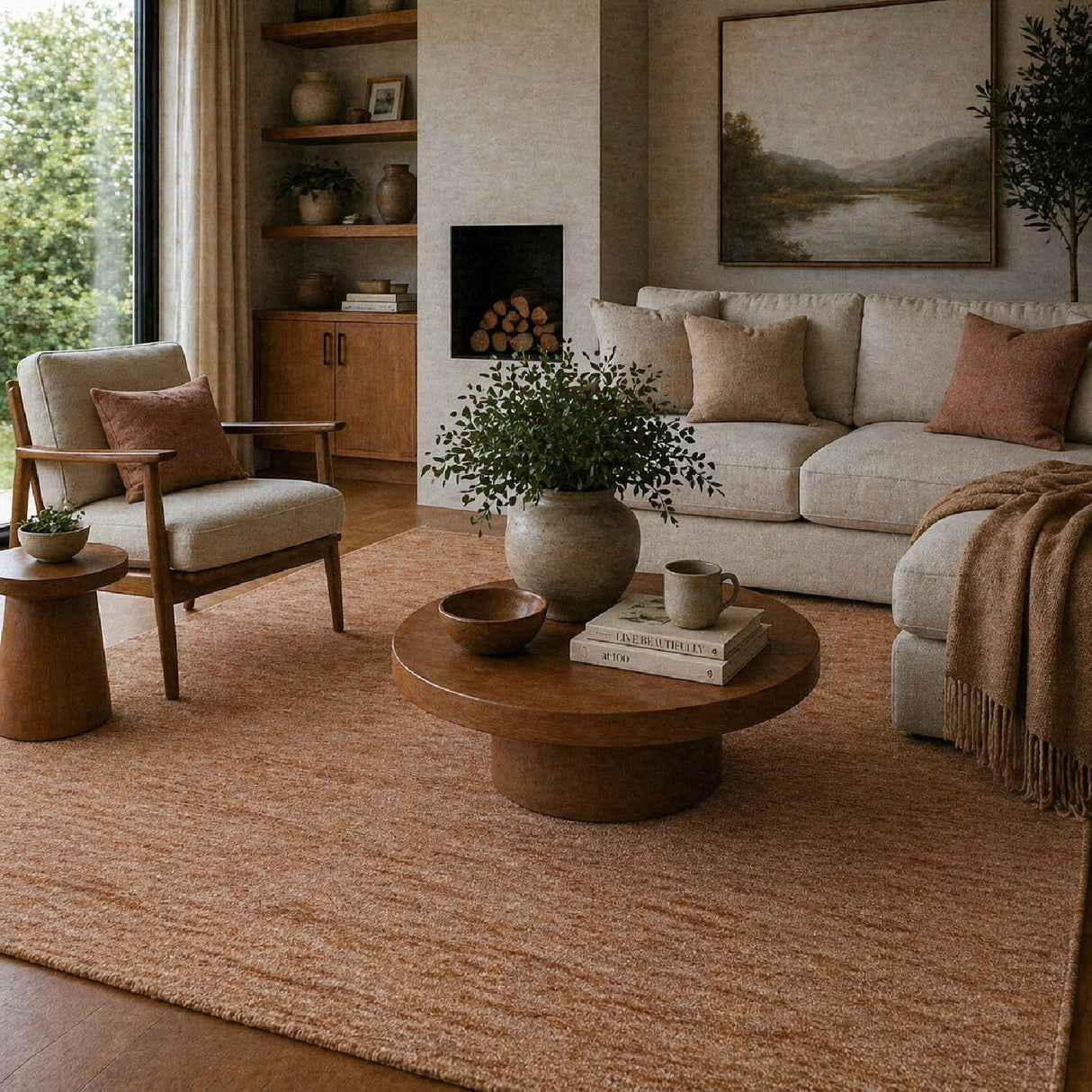 Modern European furniture - Hand-Knotted Wool Fringed Carpet - www.oroa.com
