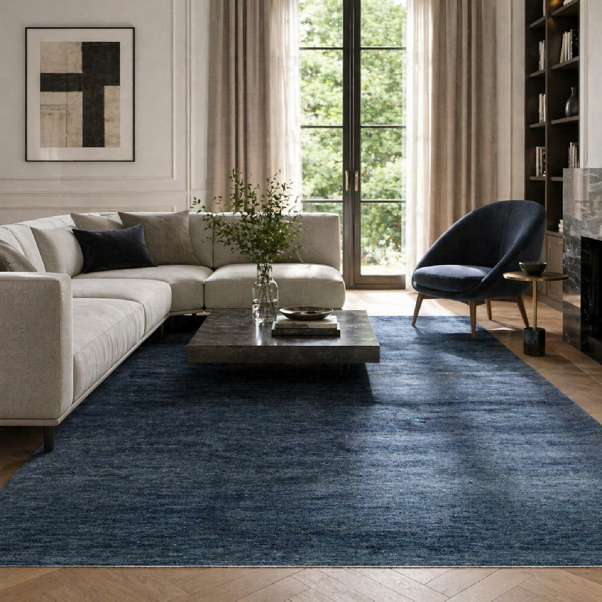 Modern European furniture - Hand-Knotted Wool Fringed Carpet - www.oroa.com