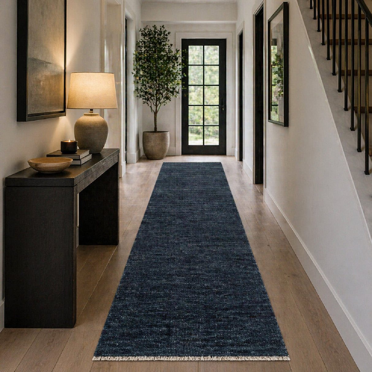 Modern European furniture - Hand-Knotted Wool Table Runner - www.oroa.com