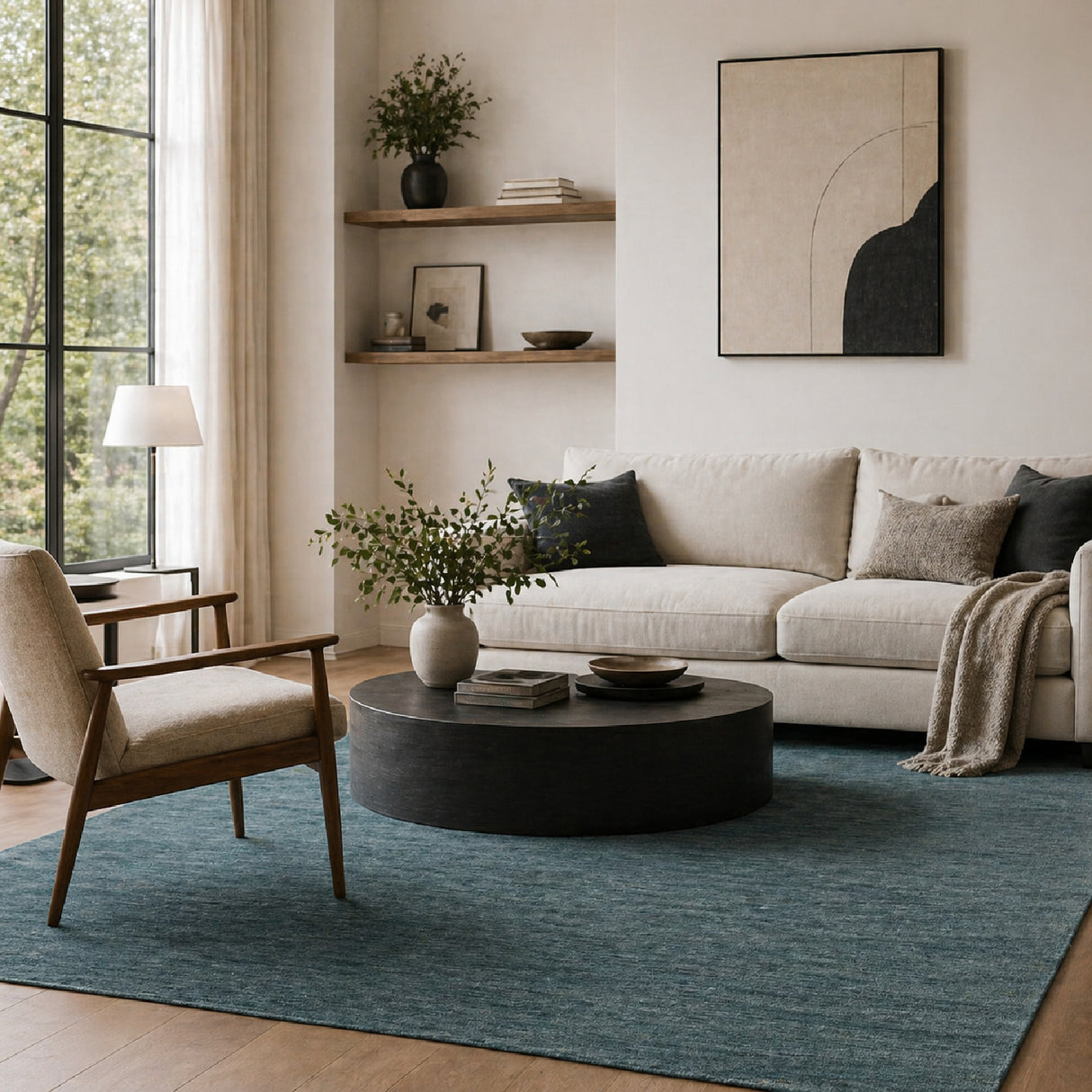 Modern European furniture - Hand-Knotted Wool Fringed Carpet - www.oroa.com