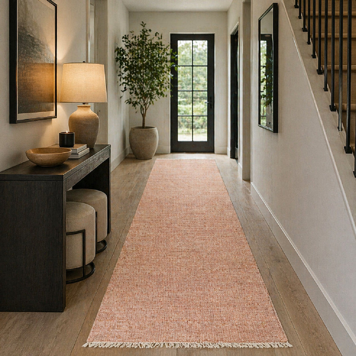Modern European furniture - Hand-Knotted Wool Table Runner - www.oroa.com