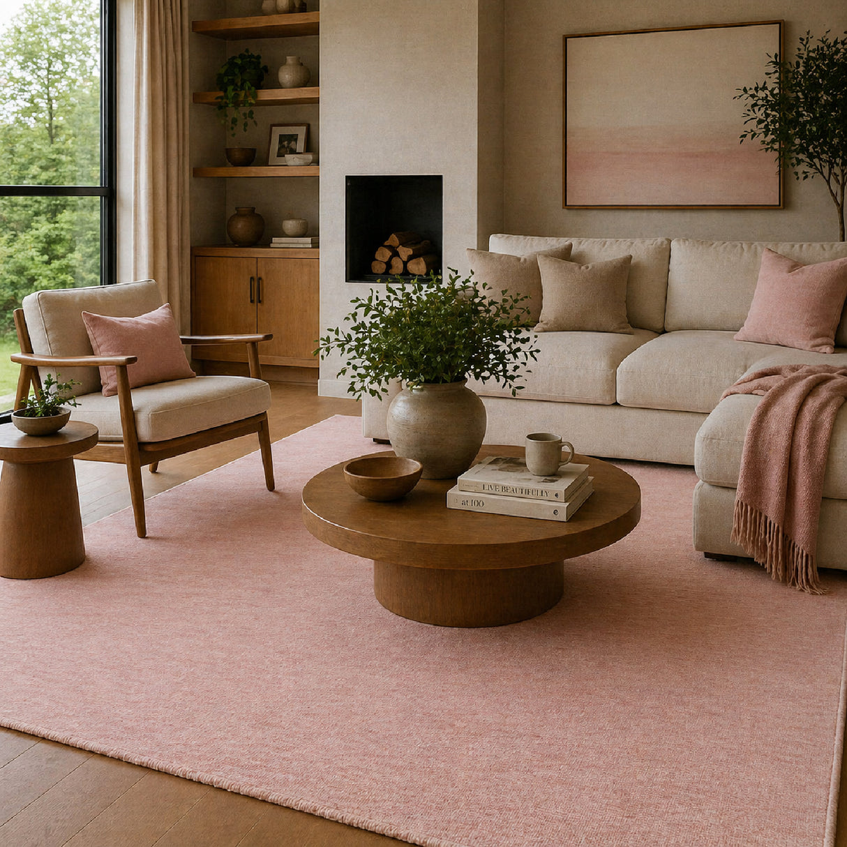 Modern European furniture - Hand-Knotted Wool Fringed Carpet - www.oroa.com