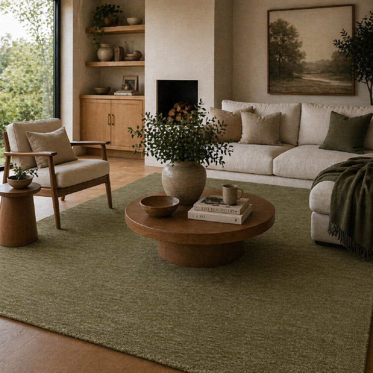 Modern European furniture - Hand-Knotted Wool Fringed Carpet - www.oroa.com