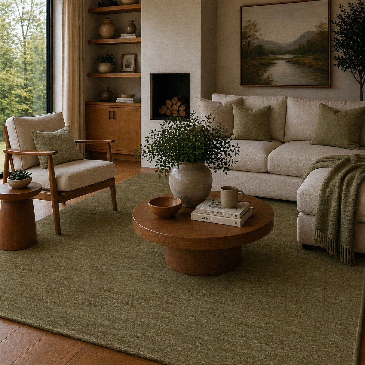 Modern European furniture - Hand-Knotted Wool Fringed Carpet - www.oroa.com