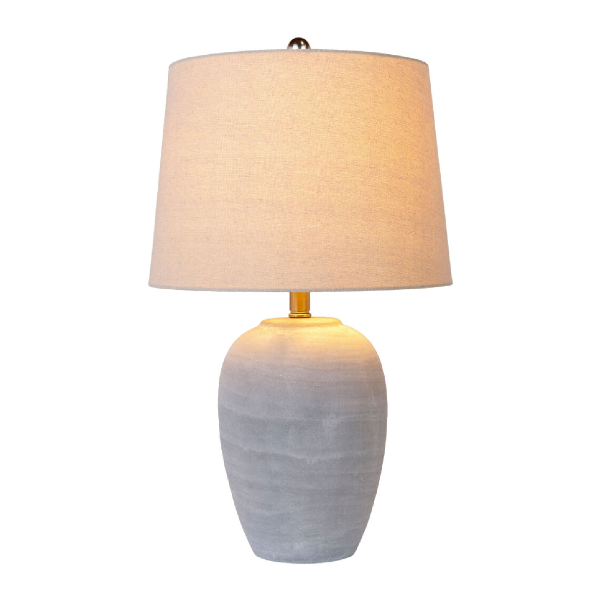 Modern European furniture - Antiqued Gray Ceramic Table Lamp - www.oroa.com