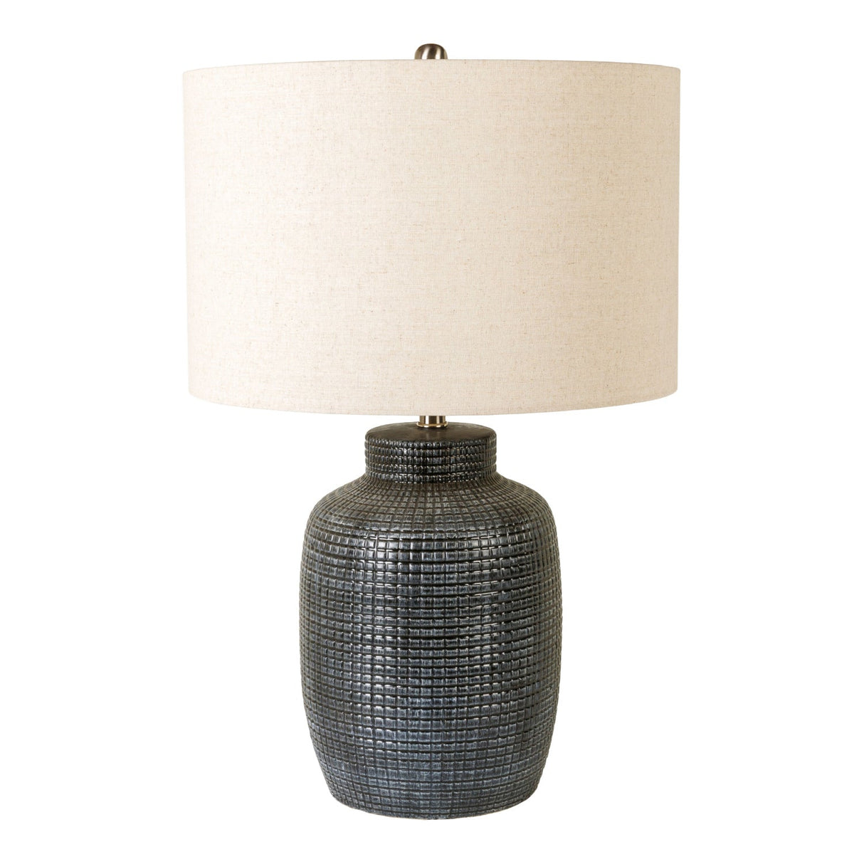Modern European furniture - Beige Linen Ceramic Table Lamp - www.oroa.com