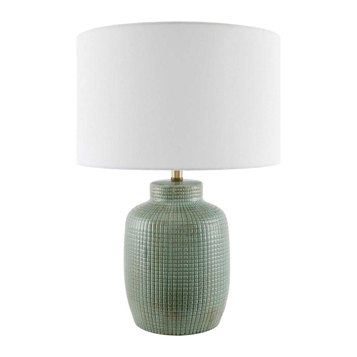 White Linen Ceramic Table Lamp | Oroa.com