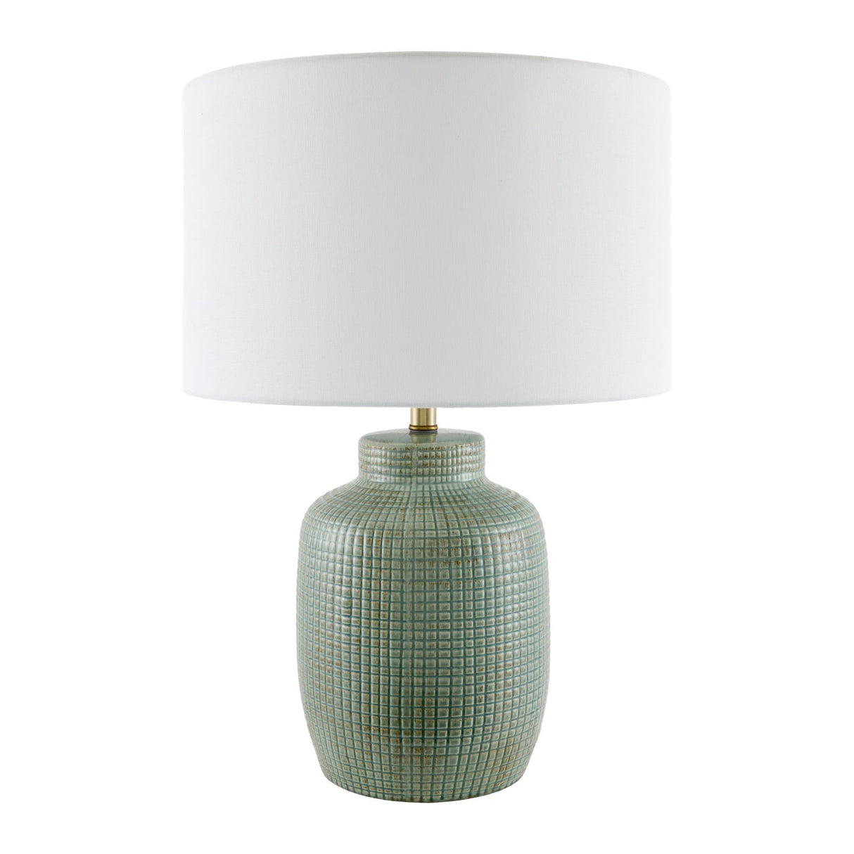 Modern European furniture - White Linen Ceramic Table Lamp - www.oroa.com