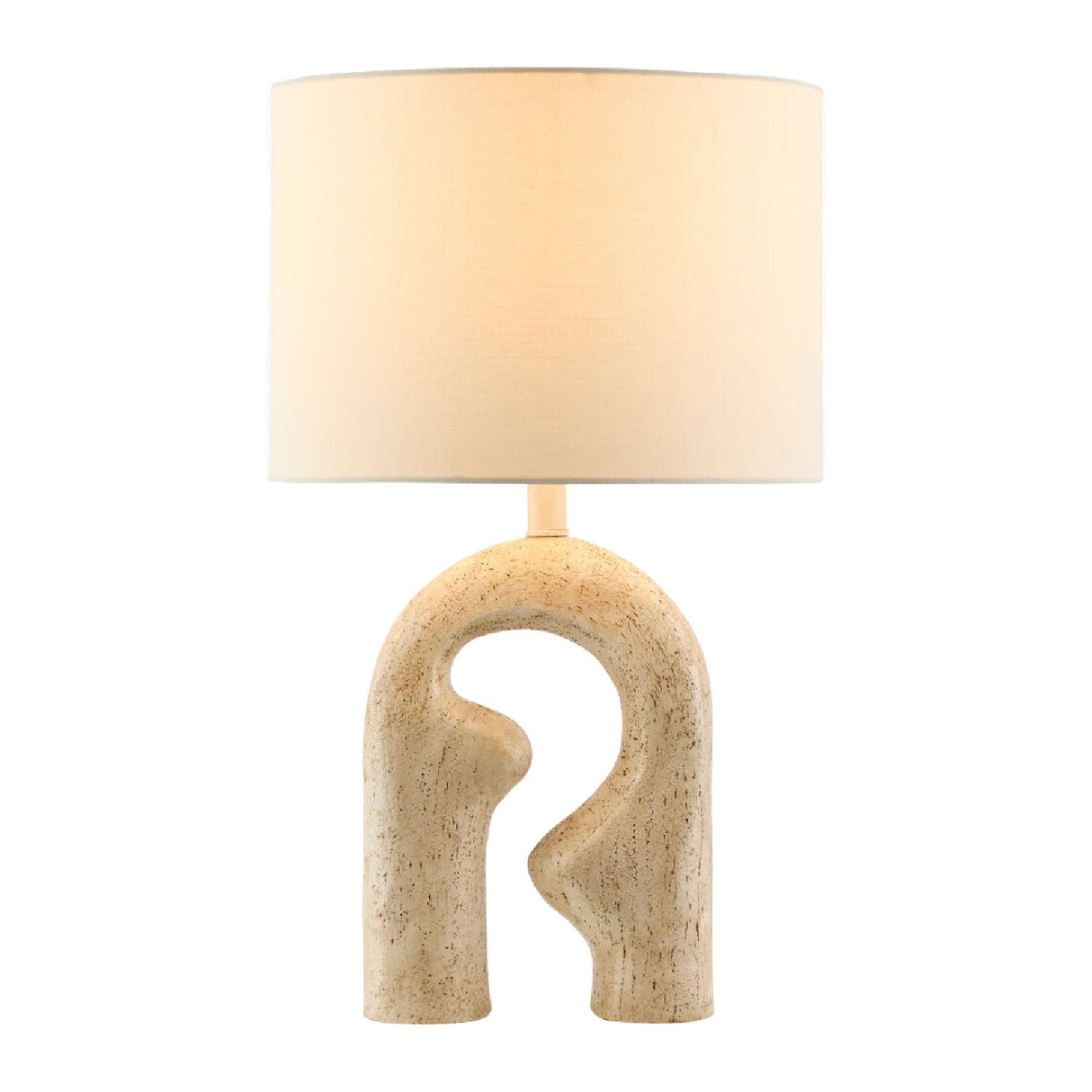 Modern European furniture - Wavy Carved Base Table Lamp - www.oroa.com