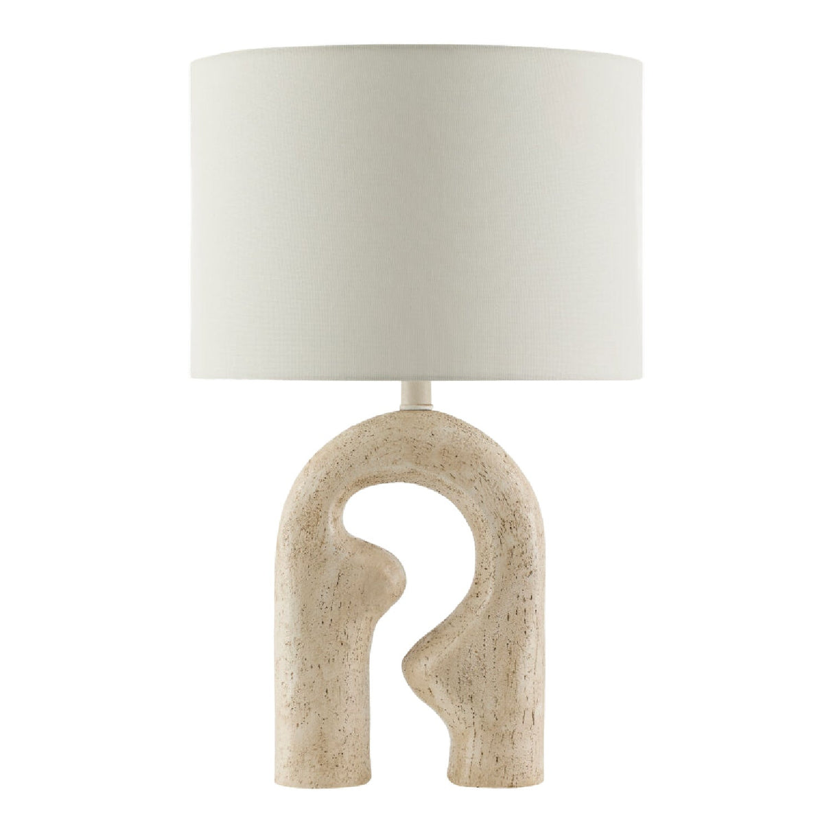 Modern European furniture - Wavy Carved Base Table Lamp - www.oroa.com