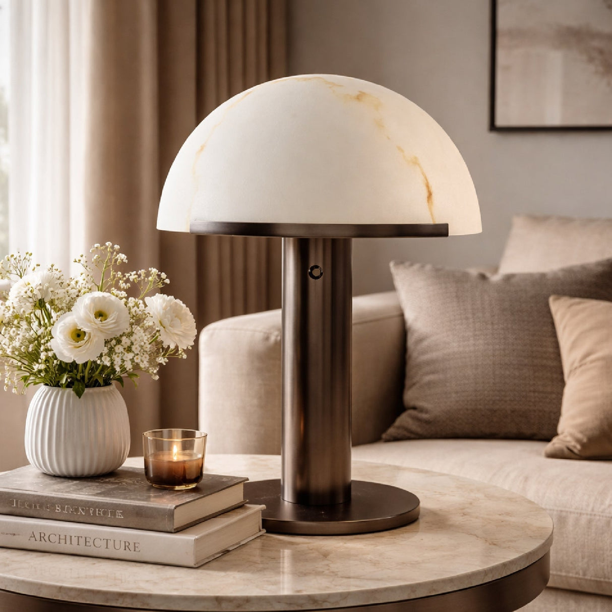 Modern European furniture - Dome Shade Table Lamp - www.oroa.com
