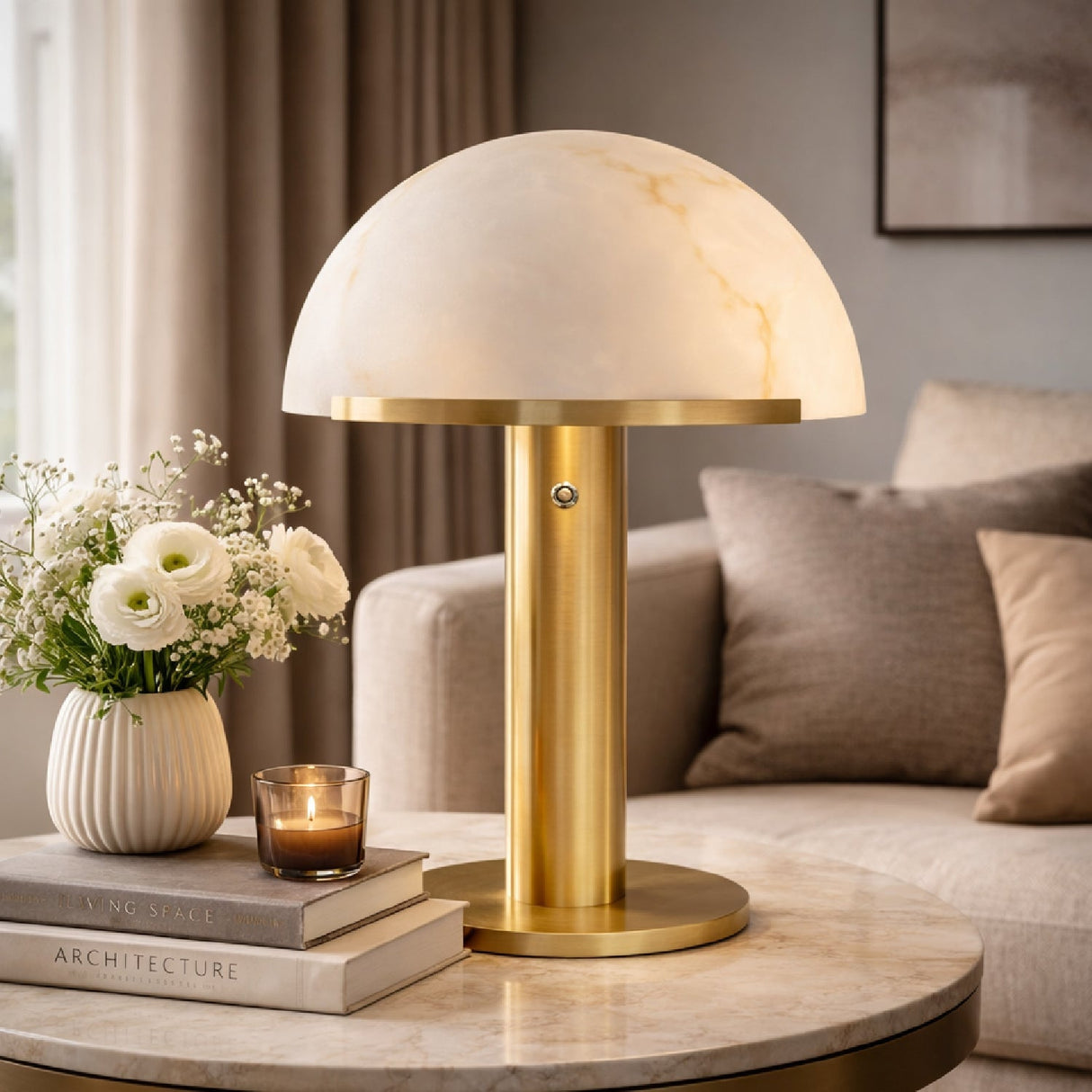 Modern European furniture - Dome Shade Table Lamp - www.oroa.com