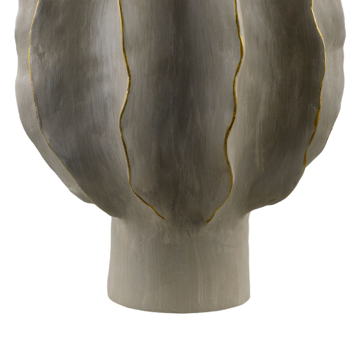 Modern European furniture - Gray Scuptured Accent Table Lamp - www.oroa.com