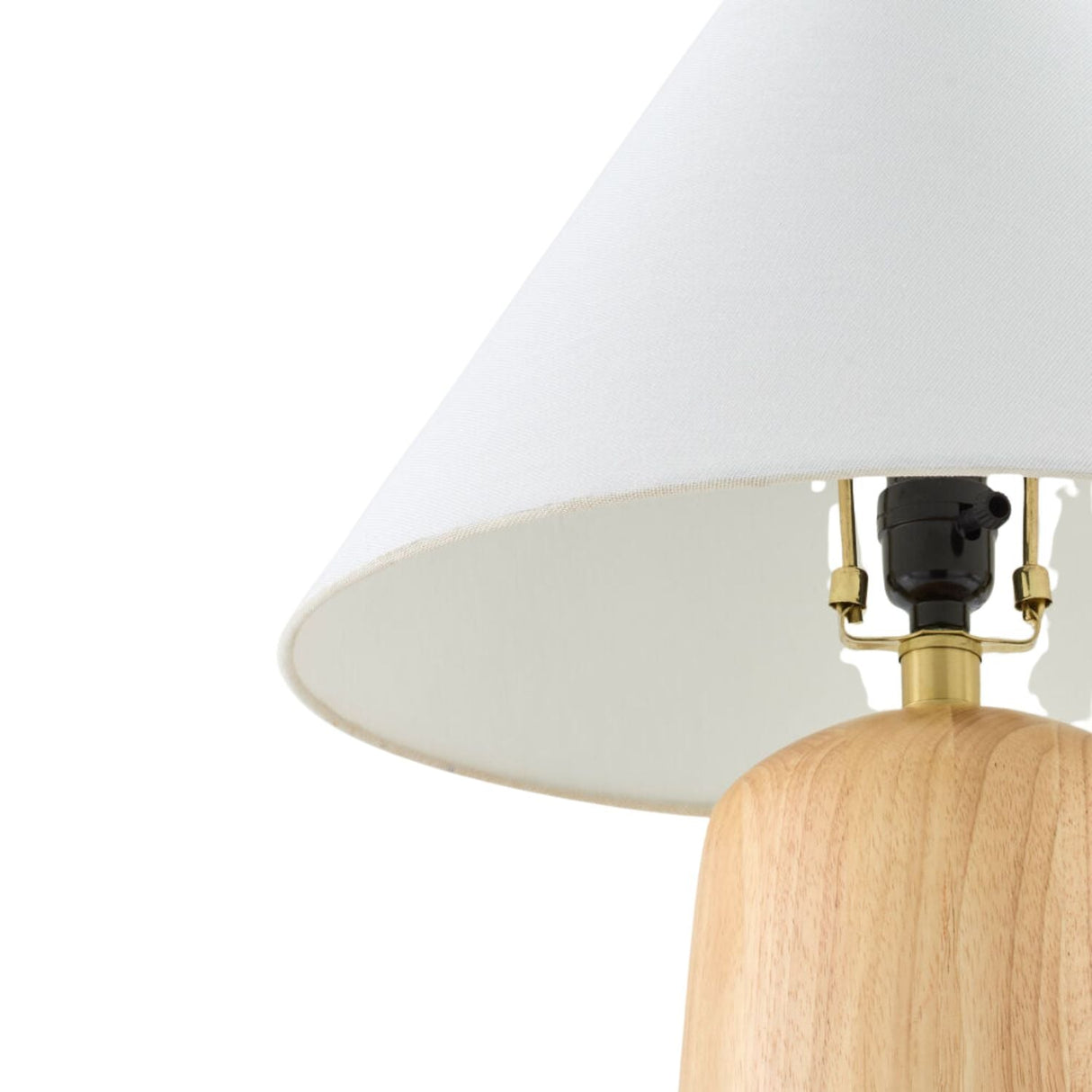 Modern European furniture - Beige Wood Veneer Table Lamp - www.oroa.com