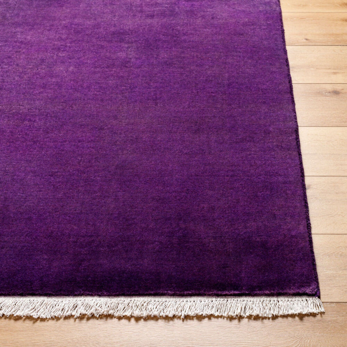 Hand-Loomed Wool Fringe Carpet – Evergreen – alternate view 5