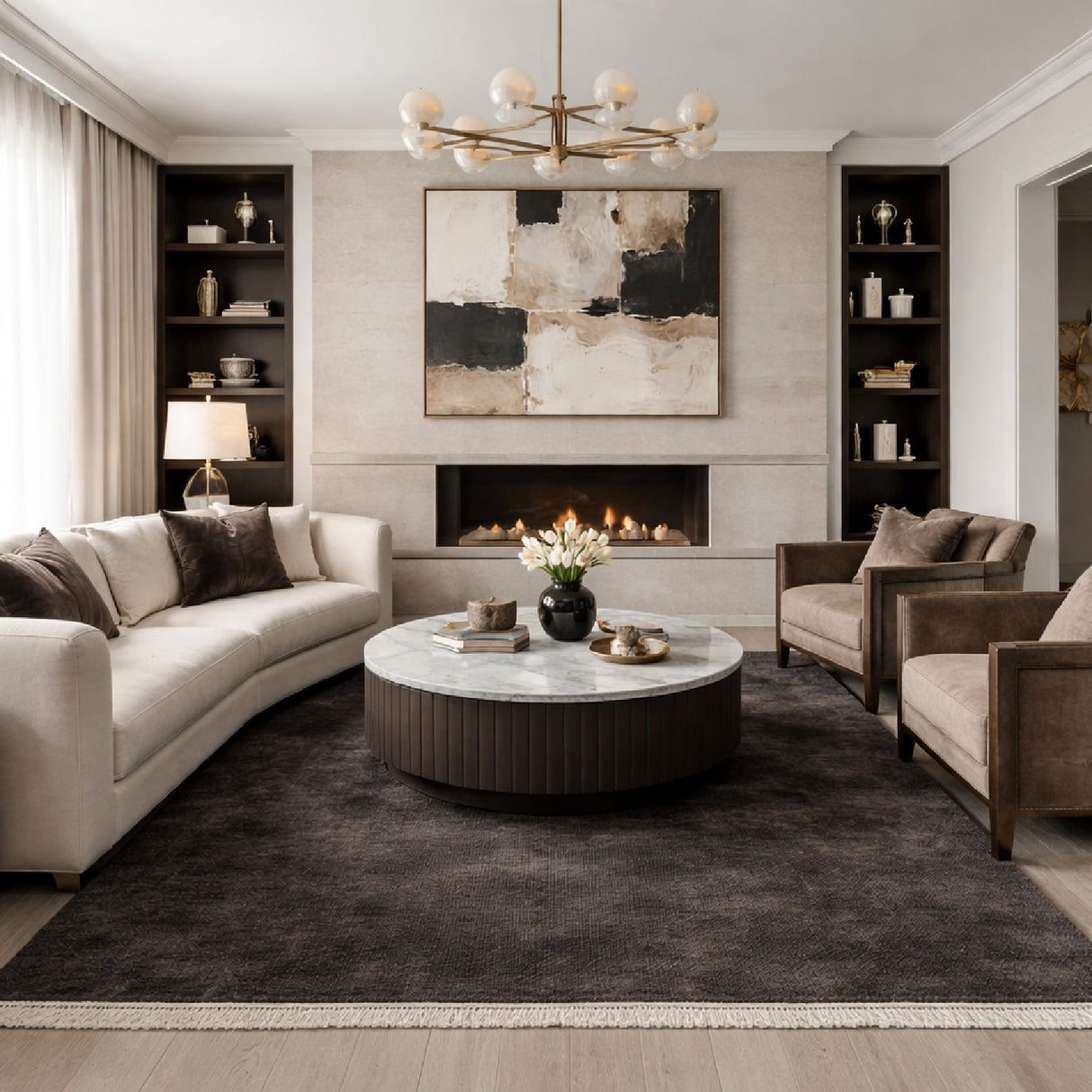 Modern furniture - Hand-Loomed Wool Fringe Carpet - www.oroa.com