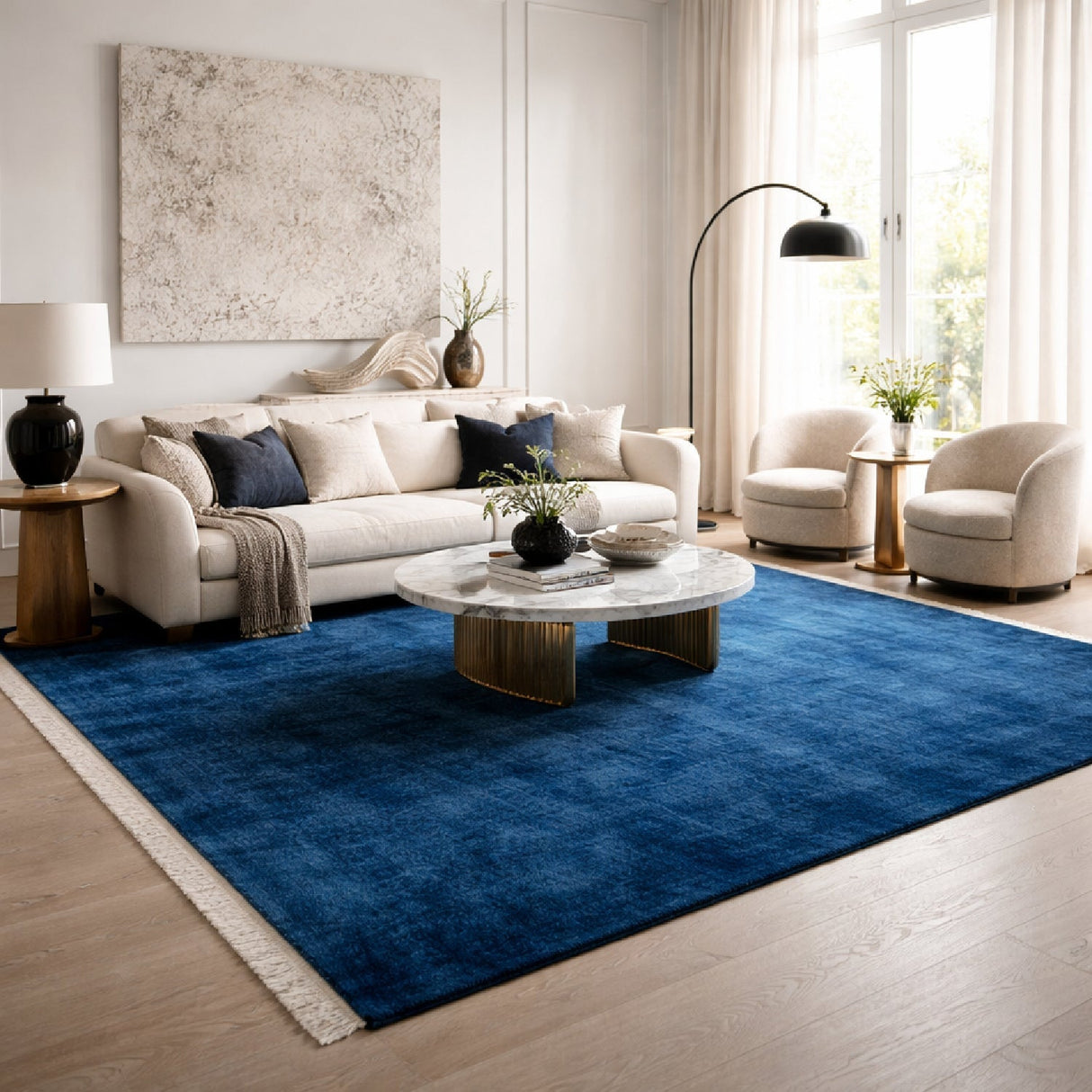Modern furniture - Hand-Loomed Wool Fringe Carpet - www.oroa.com