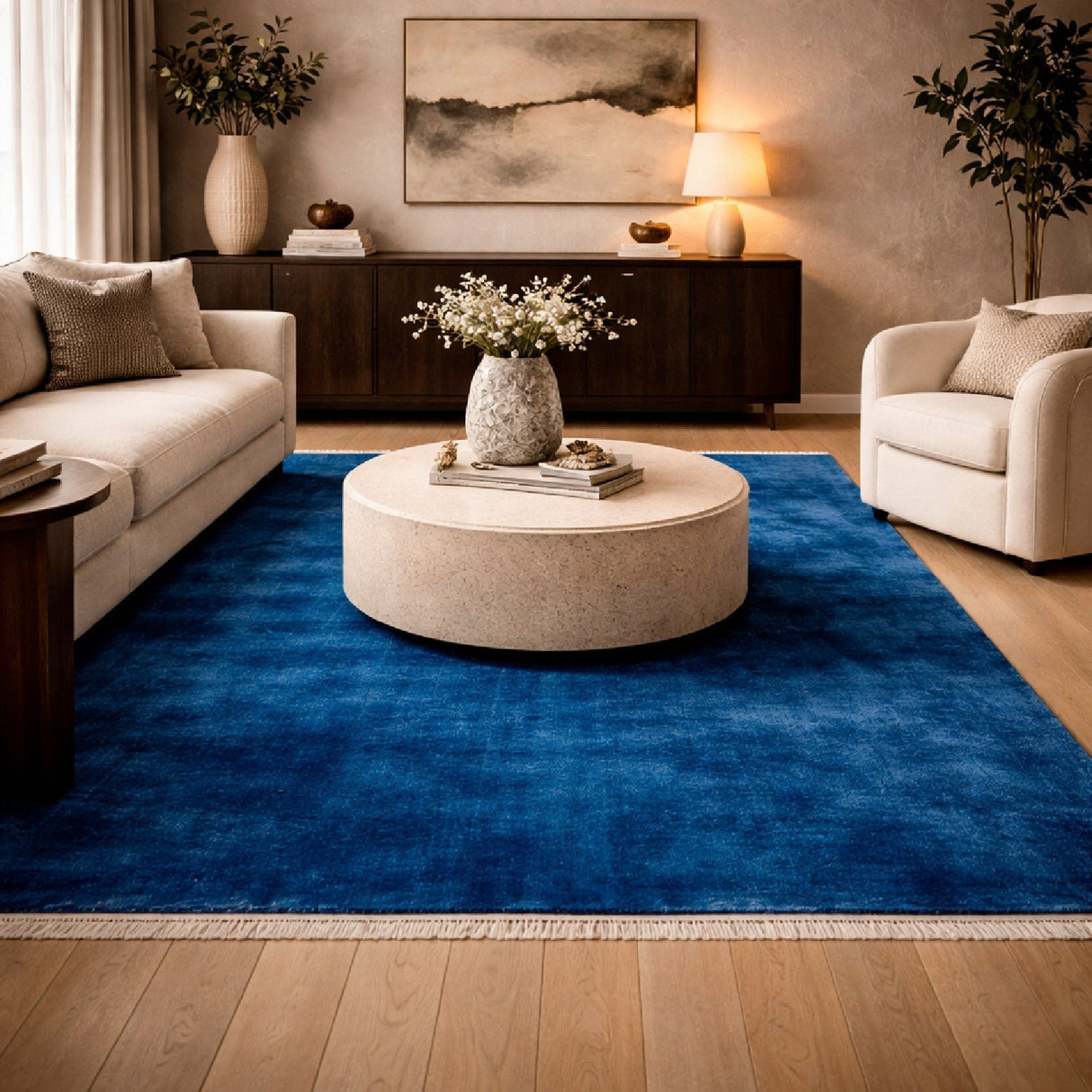 Modern furniture - Hand-Loomed Wool Fringe Table Runner - www.oroa.com