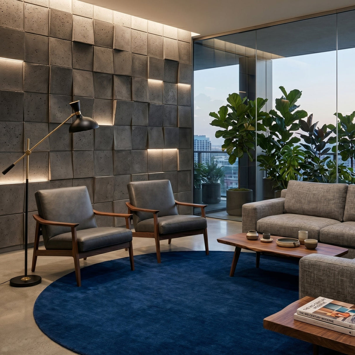 Modern furniture - Hand-Loomed Wool Fringe Round Carpet - www.oroa.com