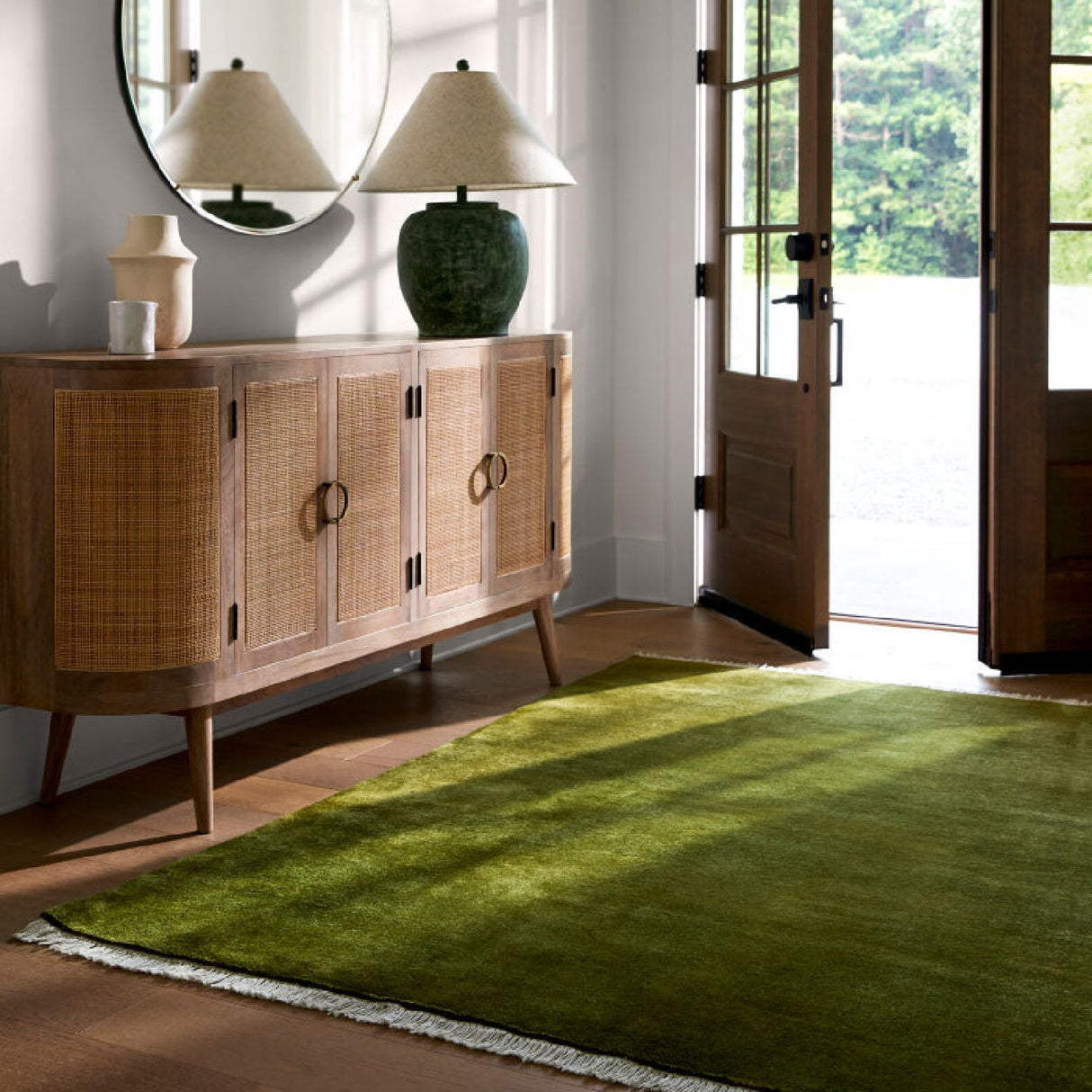 Modern furniture - Hand-Loomed Wool Fringe Carpet - www.oroa.com
