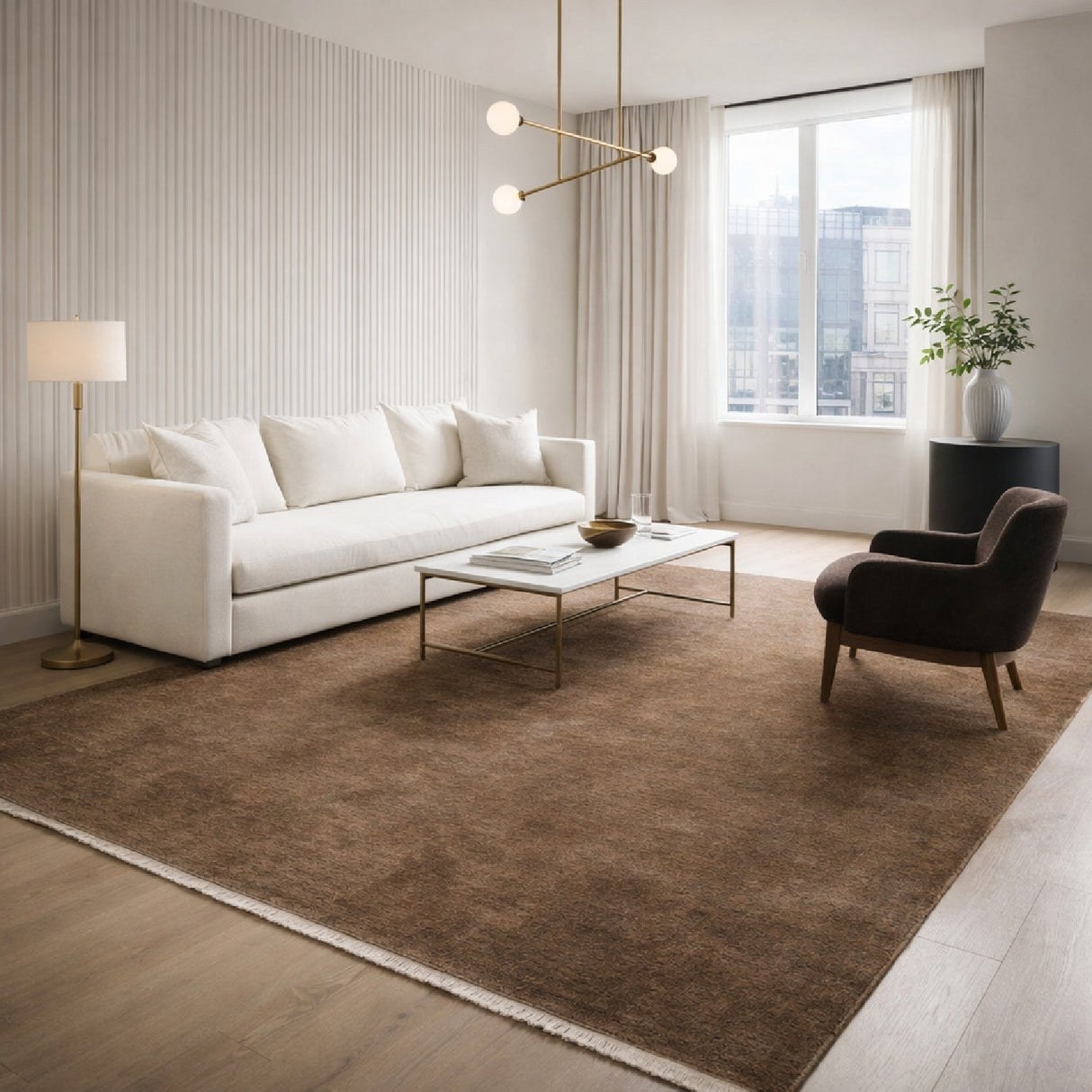 Modern furniture - Hand-Loomed Wool Fringe Carpet - www.oroa.com