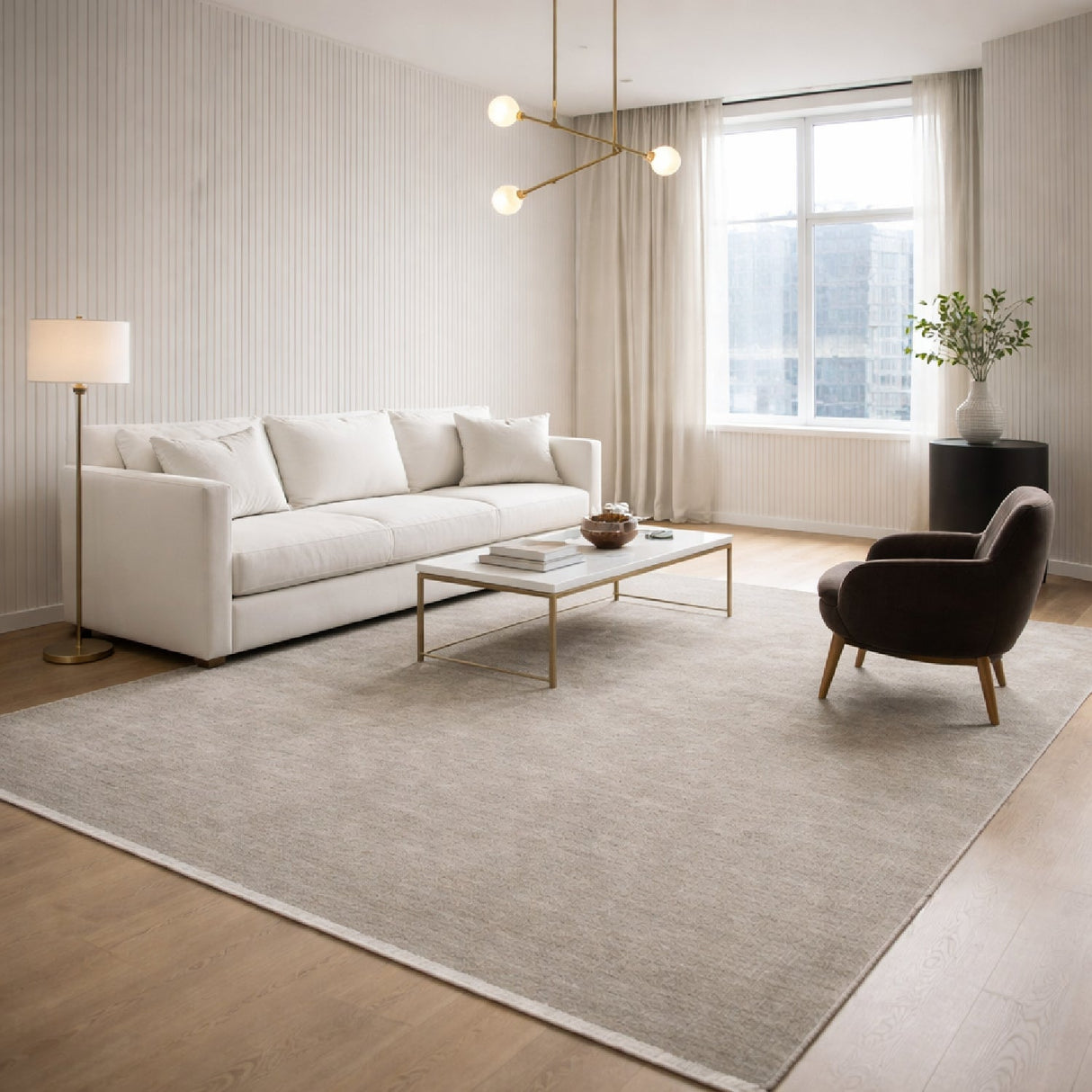 Modern furniture - Hand-Loomed Wool Fringe Carpet - www.oroa.com
