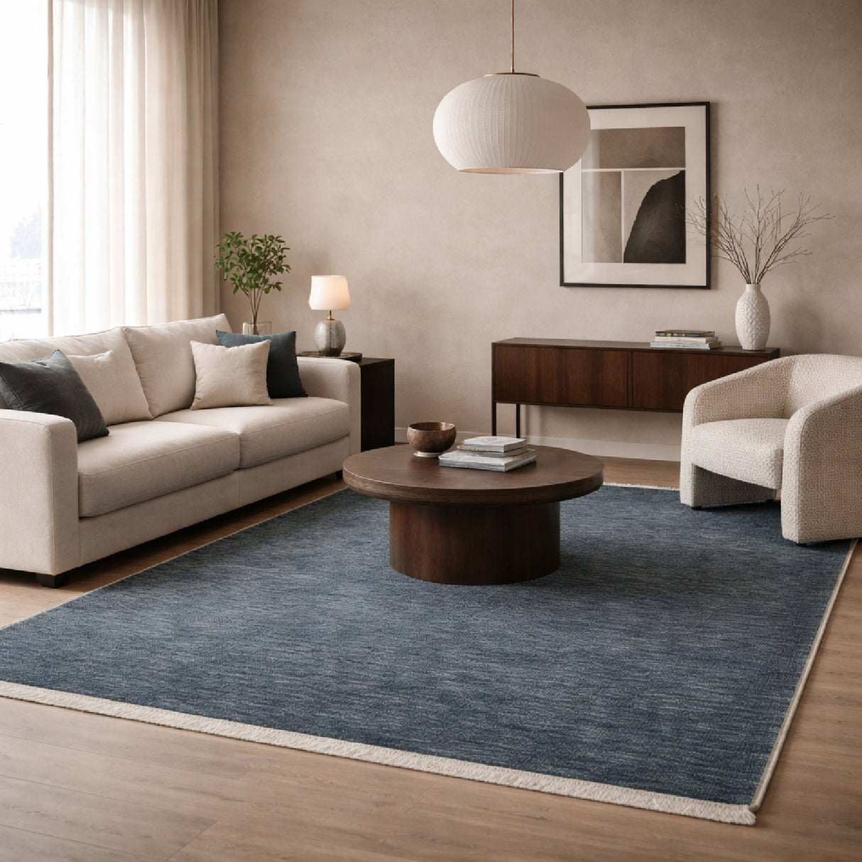 Modern furniture - Hand-Loomed Wool Fringe Carpet - www.oroa.com