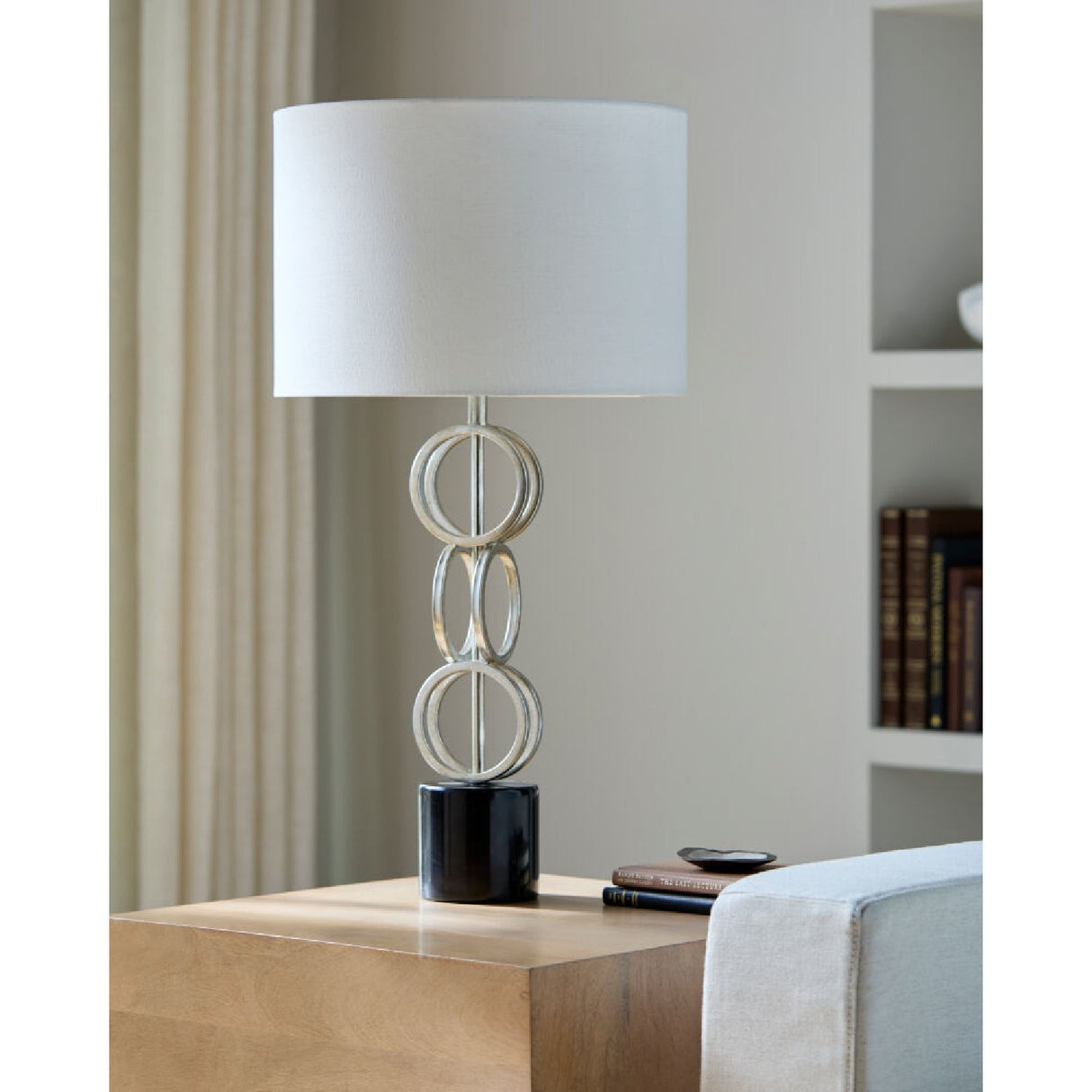 Modern European furniture - Metal Rings Accent Table Lamp - www.oroa.com