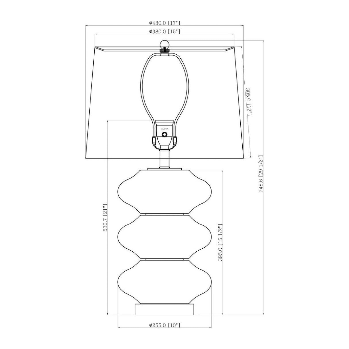 Modern European furniture - White Glass Accent Table Lamp - www.oroa.com