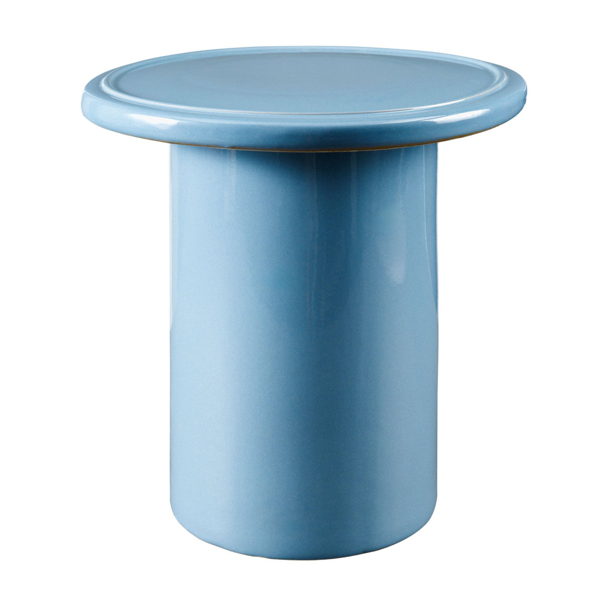 Modern European furniture - Blue Ceramic Outdoor Stool - www.oroa.com