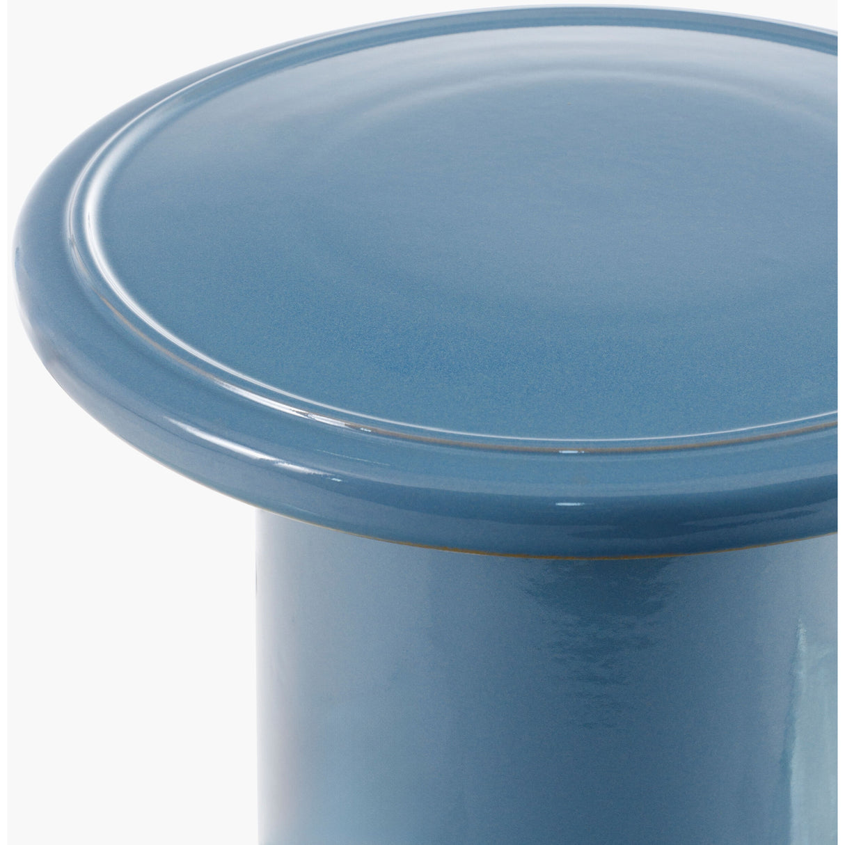 Blue Ceramic Outdoor Stool | Oroa.com