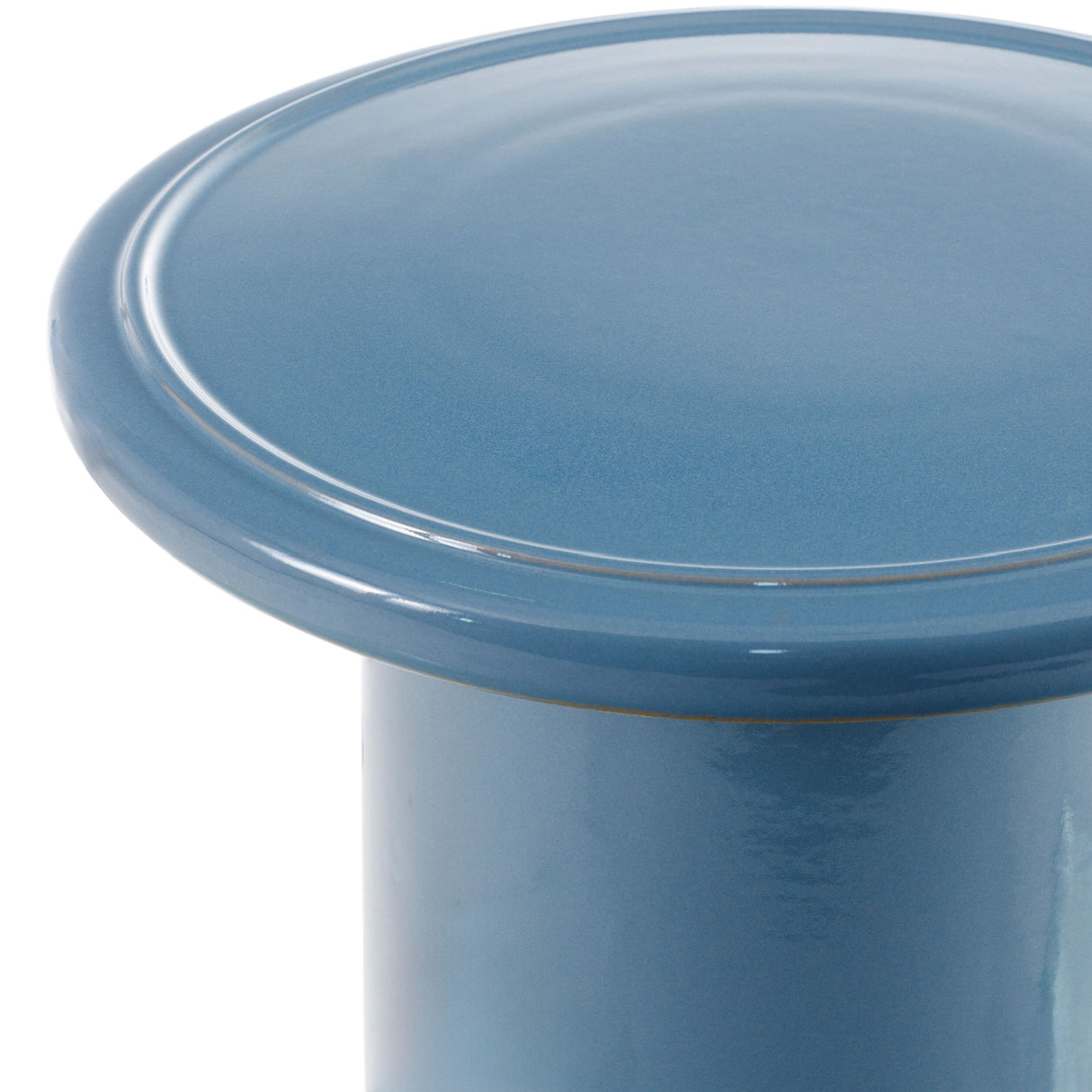 Modern European furniture - Blue Ceramic Outdoor Stool - www.oroa.com | Oroa.com