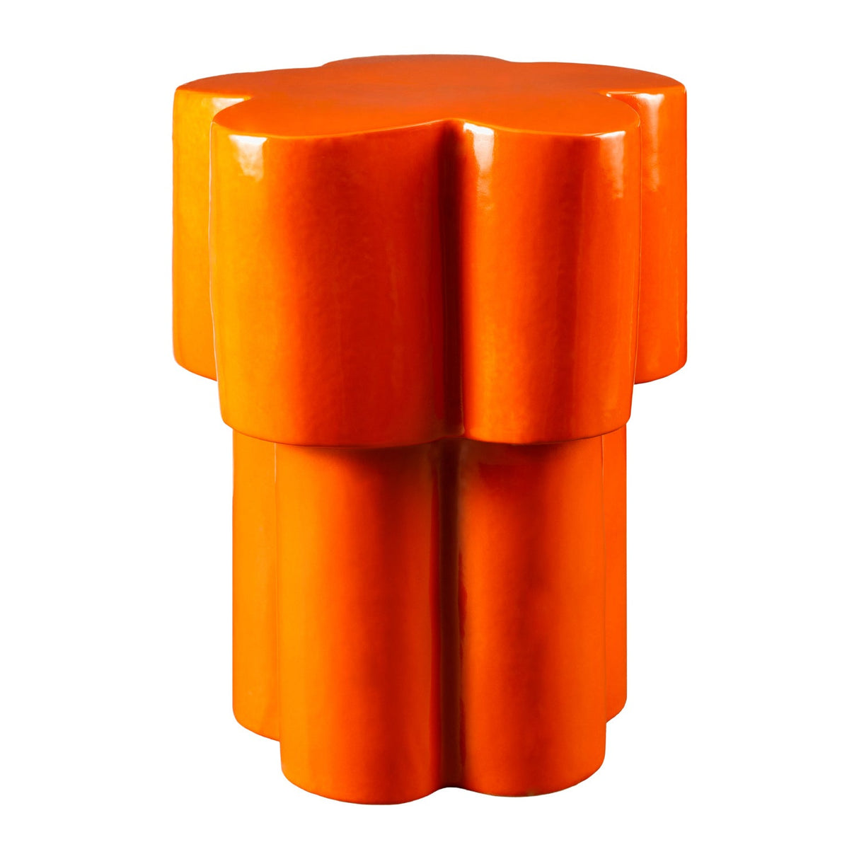 Modern European furniture - Orange Ceramic Garden Stool - www.oroa.com