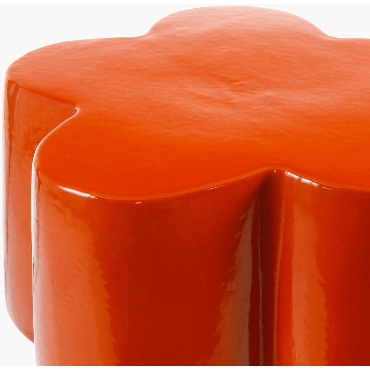 Modern European furniture - Orange Ceramic Garden Stool - www.oroa.com