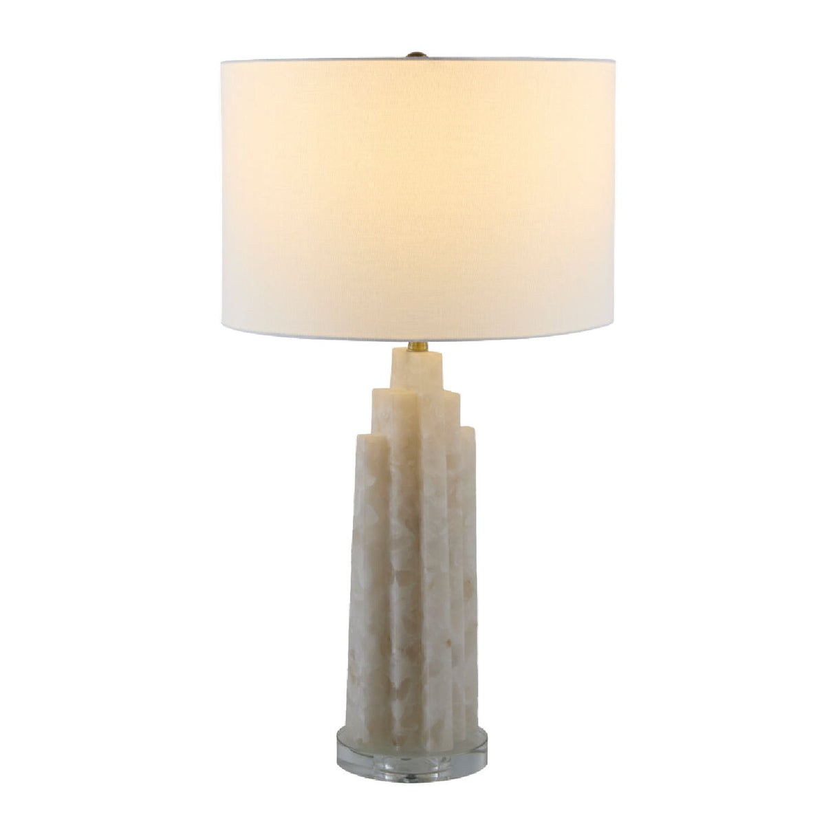 Modern European furniture - Burnished Cream Stone Table Lamp - www.oroa.com