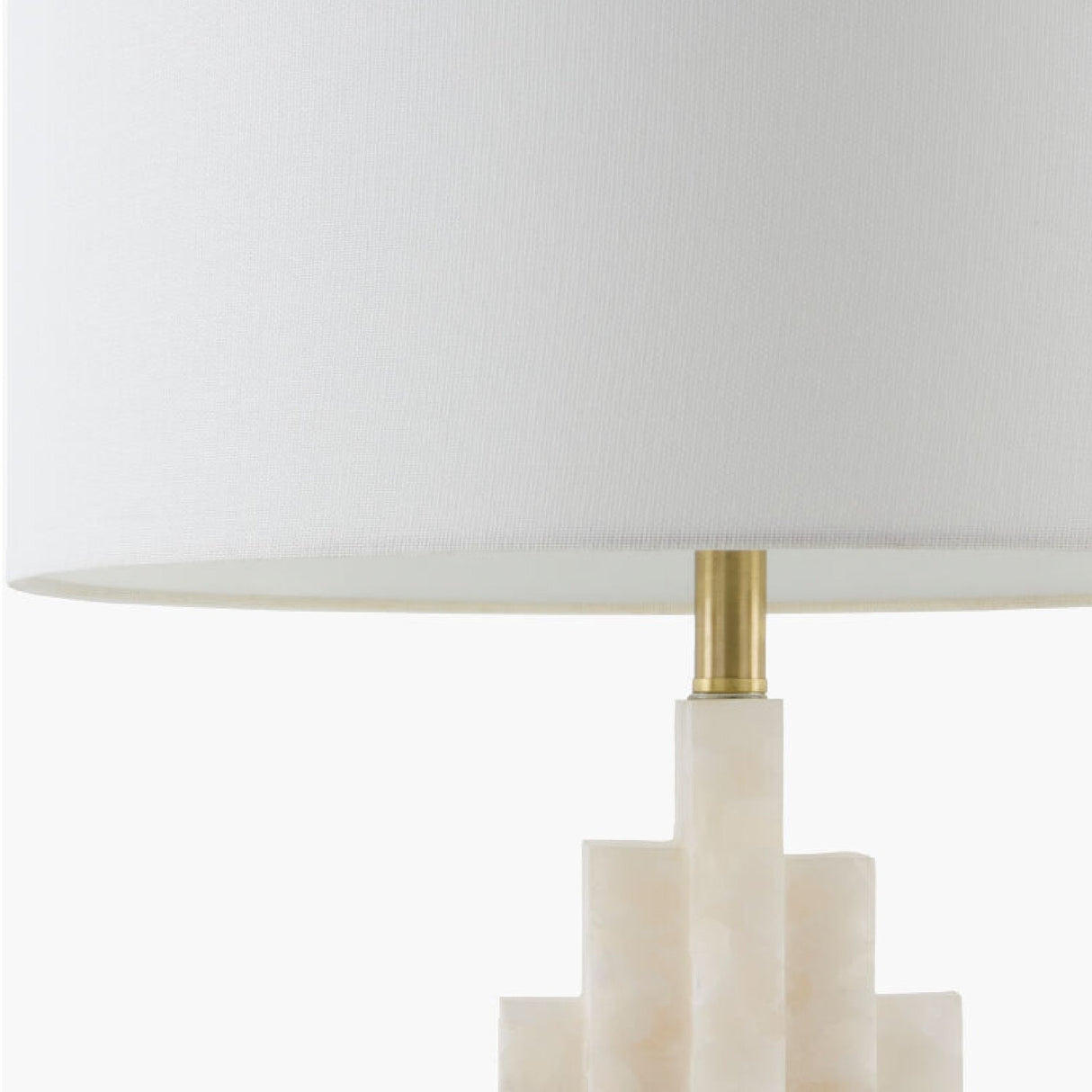 Modern European furniture - Burnished Cream Stone Table Lamp - www.oroa.com